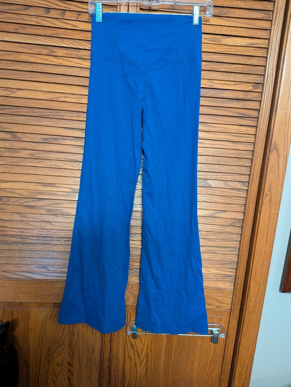 Happily Gray New Women's Wide Leg Yoga Pants Blue Size Small